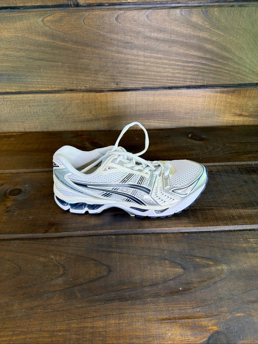 ASICS Gel-Kayano 14 ‘White Midnight’ Sneakers Running Shoes Women Size 9 - Picture 11 of 12